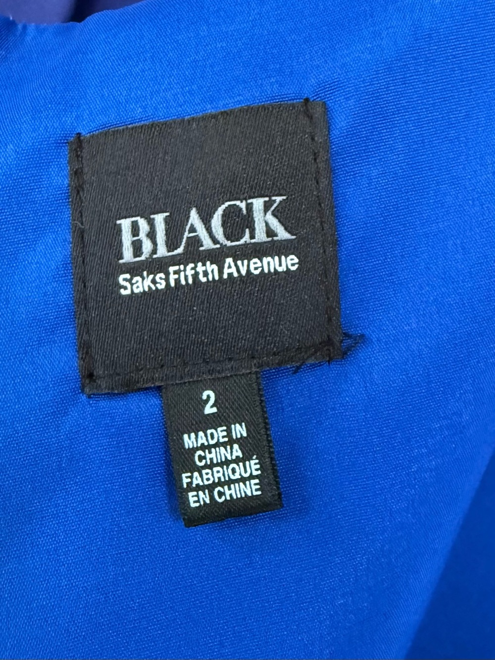 Saks Fifth Avenue Black label Royal Blue Scalloped Layer Shift Dress Size 2 - Picture 3 of 14